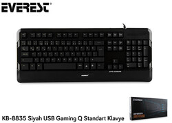 Everest - Everest KB-8835 Siyah USB Gaming Q Standart Klavye